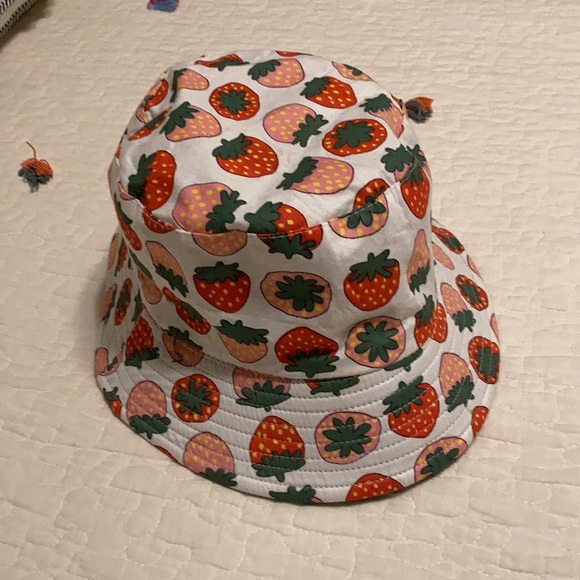 Reversible Strawberry Bucket Hat 